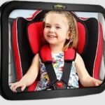 Baby Car Mirror, DARVIQS Seat Safely Monitor Infant Child in Rear Facing Seat, Wide View Shatterproof Adjustable Acrylic 360°