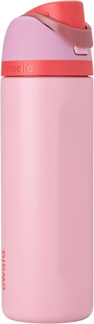 Owala FreeSip Insulated Stainless Steel Water Bottle in Candy Store color, 24 oz.